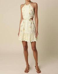 Olivaceous - Evie Halter Mini Dress