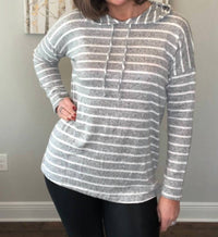 Pink Lily - Shea Striped Top