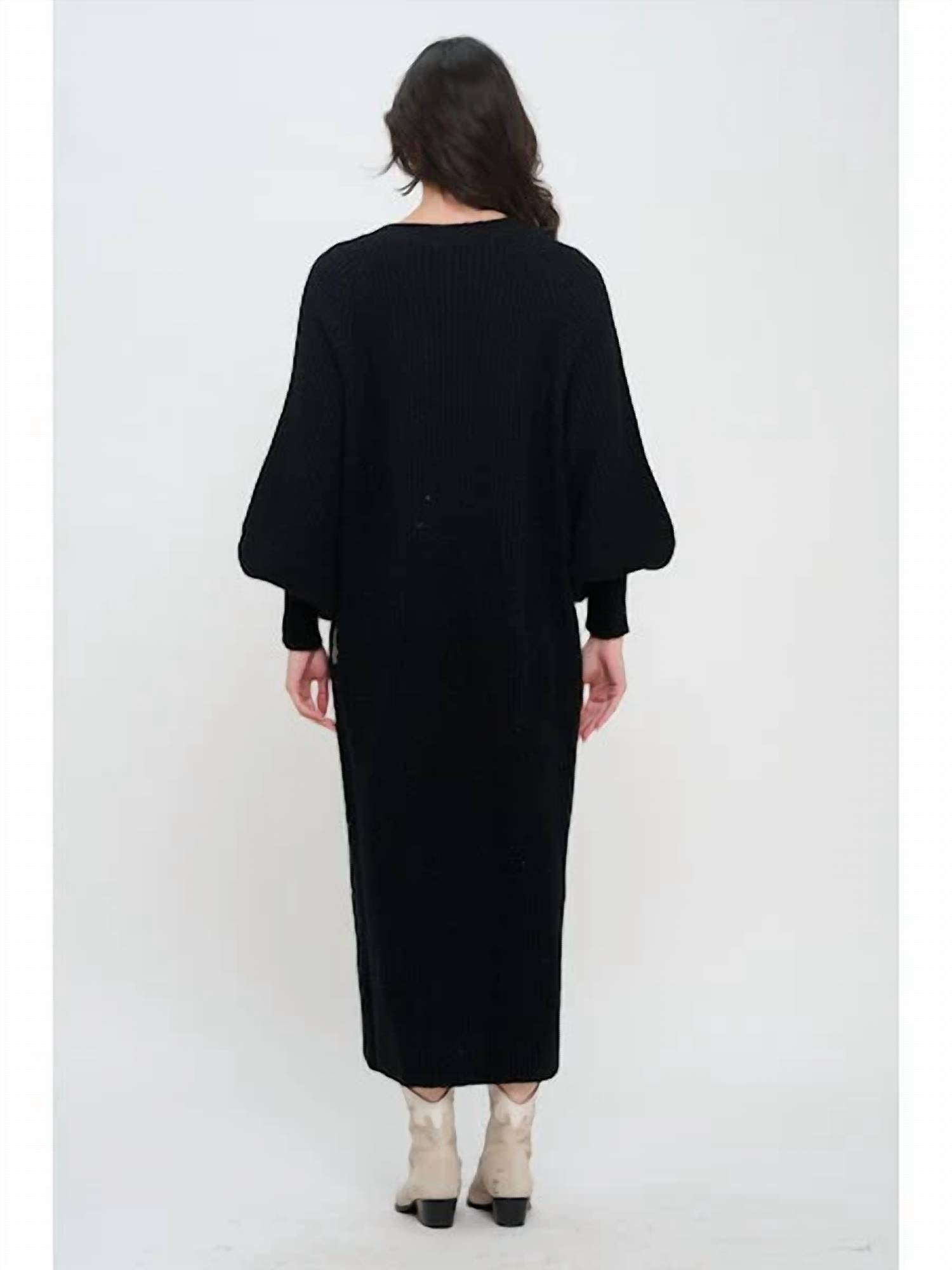 Meet Me In Santorini - Sweater Button-down Front Long Duster