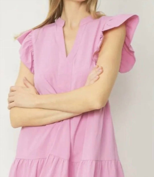 Entro - Ruffle Midi Dress