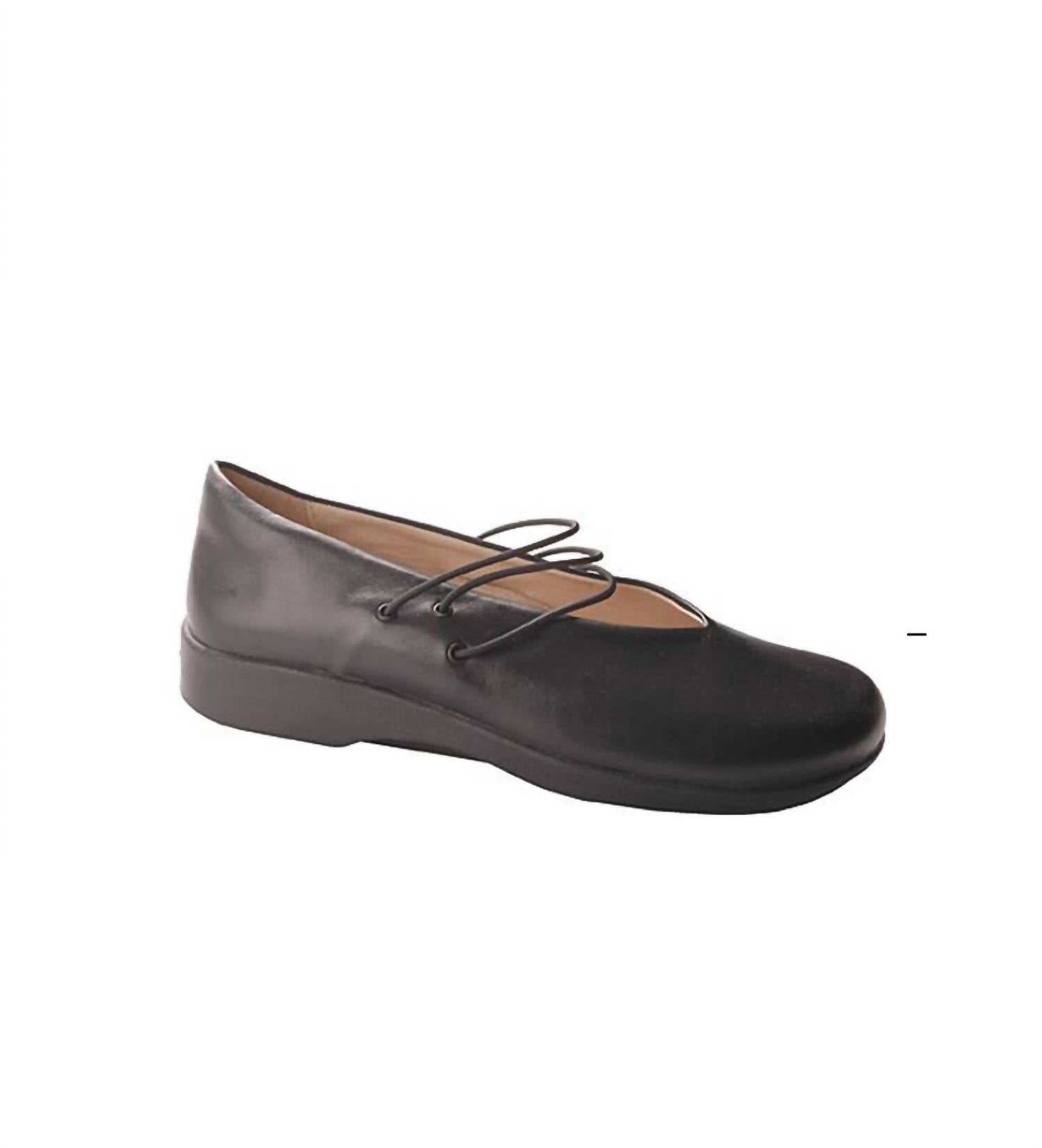 ARCOPEDICO Women Rose Ballet Flat in black - women's flats