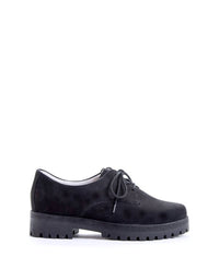 Waldlaufer Women's Sage Non Slip Oxford Shoes in denver schwarz - women's sneaker