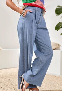 Tribal - Audrey Pleated Wide Leg Pants