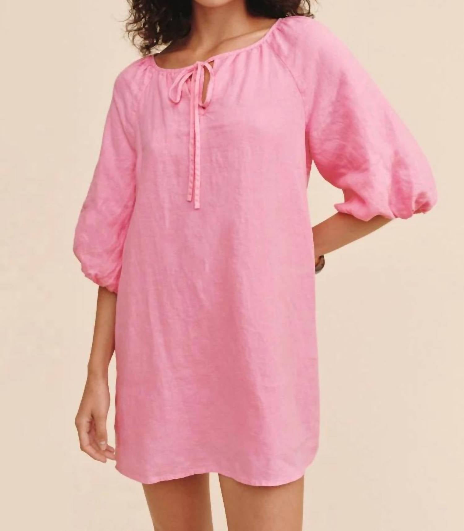 Bella Dahl - Women's Pullover Puff Sleeve Dress