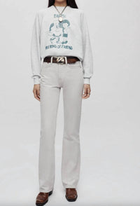 Re/Done - Printed Cotton-blend Jersey Sweatshirt