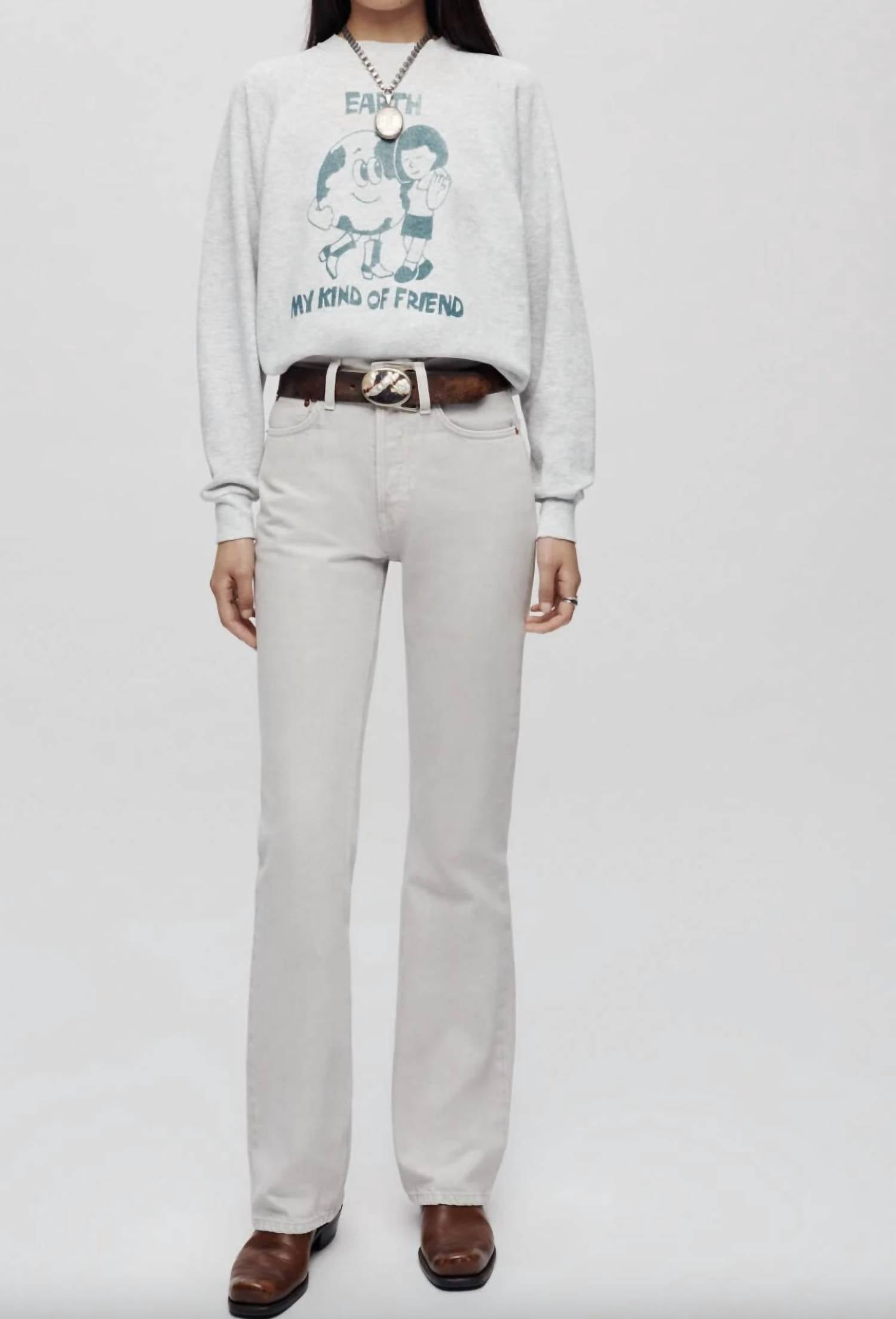 Re/Done - Printed Cotton-blend Jersey Sweatshirt