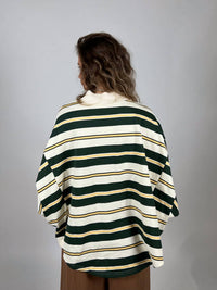Bucketlist - Metro Striped Oversized Crewneck Top