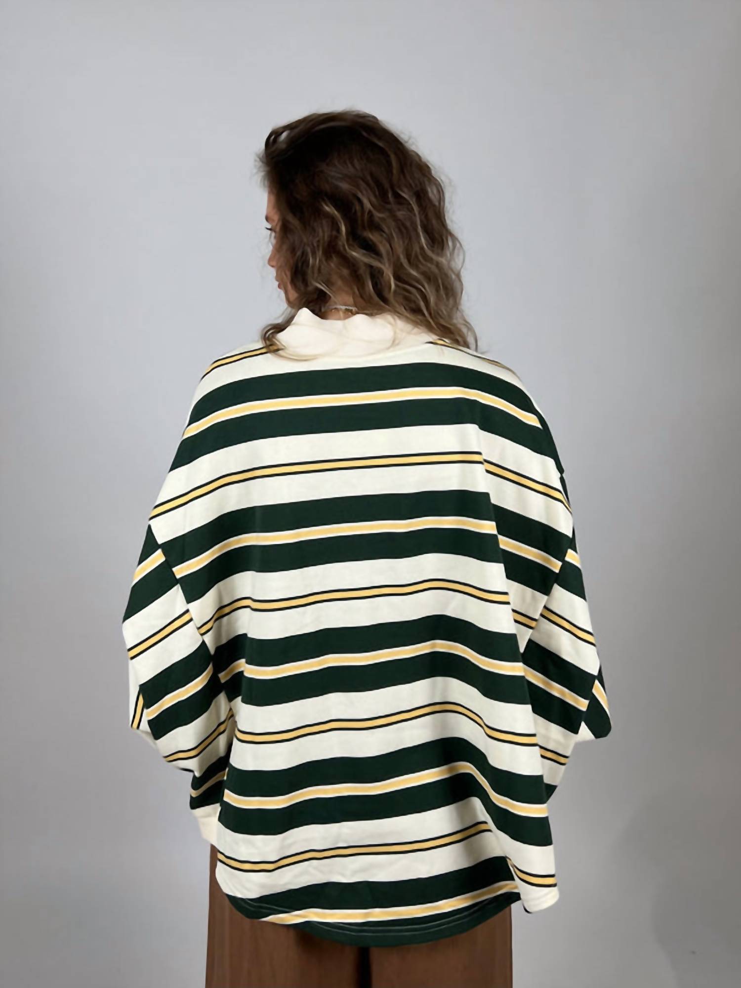 Bucketlist - Metro Striped Oversized Crewneck Top