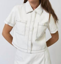 Central Park West - Chelsea Vegan Leather Cropped Jacket