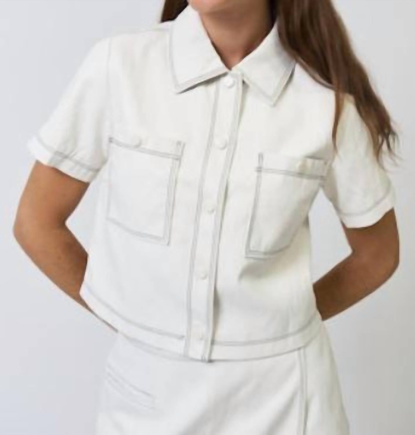 Central Park West - Chelsea Vegan Leather Cropped Jacket