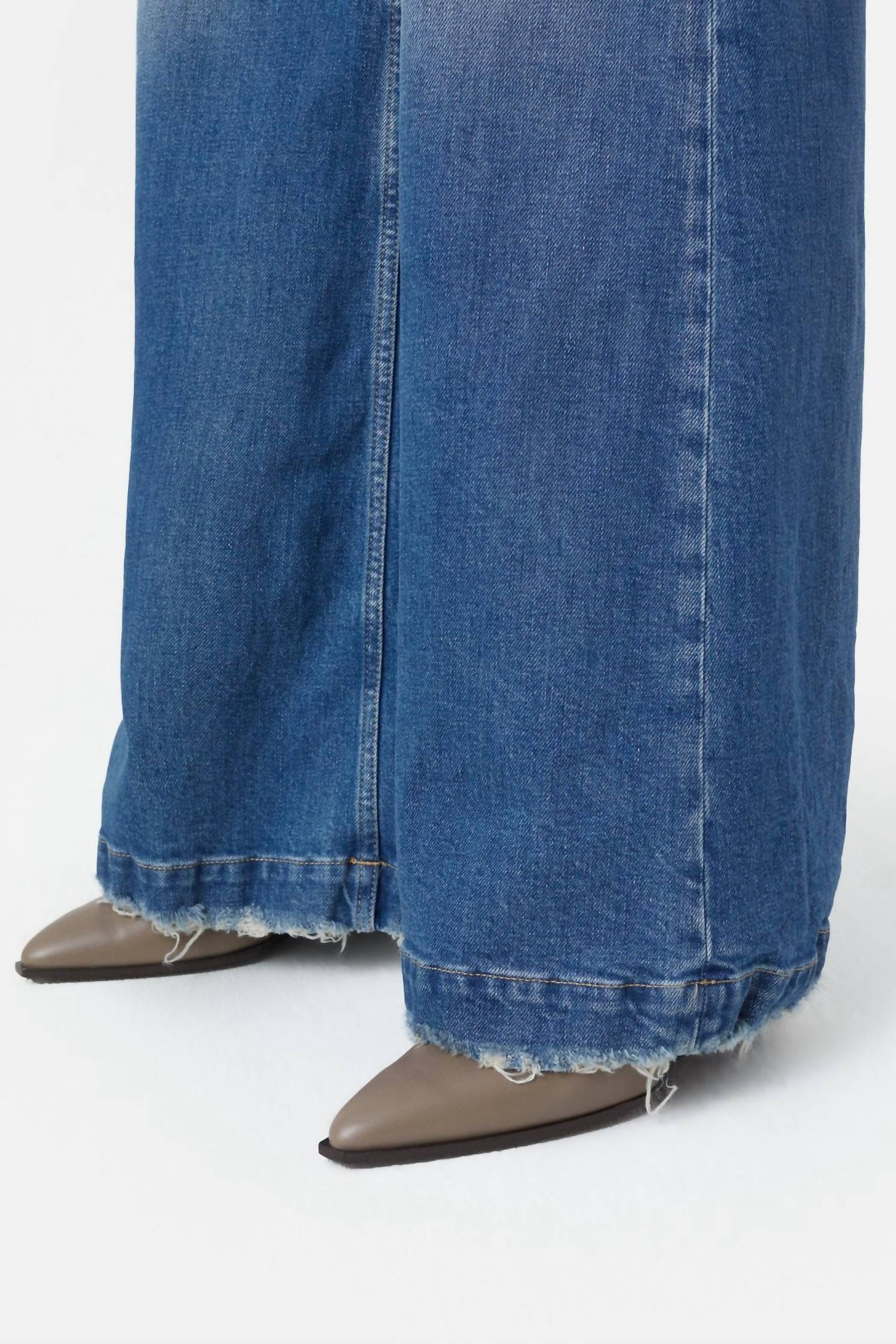 Closed - Glow-up Wide Leg Distressed Jeans