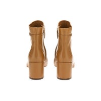 Salvatore Ferragamo - Women's Chain-link Leather Ankle Boots