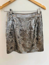 Crescent - Metallic Mini Skirt