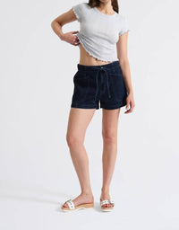 DAZE Catalina Denim Shorts in blue mood - women's shorts - detail view