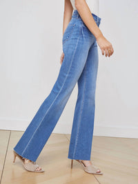 L'Agence - Sera High Rise Sneaker Flare Jean