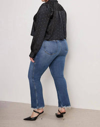 Good American - Curve High Rise Straight Jeans