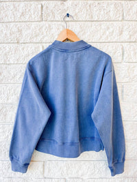ISABEL MARANT Women's Simony Long Sleeve Sweatshirt in indigo - women's top - view 4