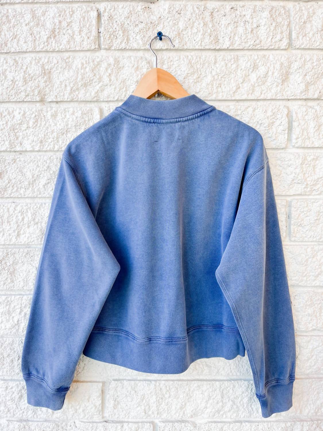 ISABEL MARANT Women's Simony Long Sleeve Sweatshirt in indigo - women's top - view 4