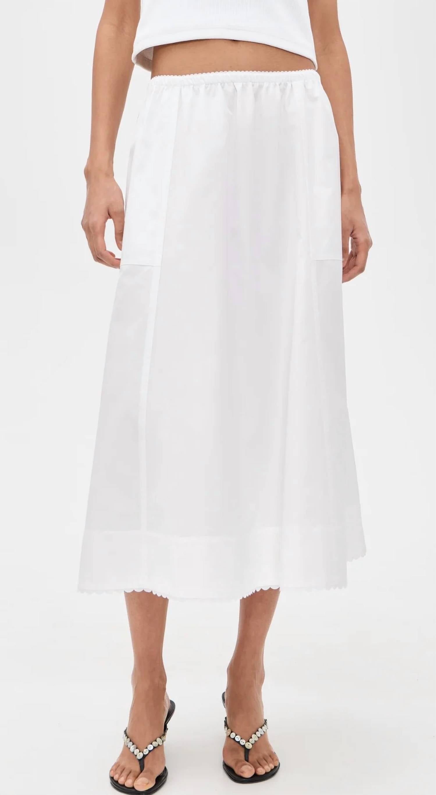 Vince - Scallop Detail Maxi Skirt