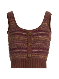 L'Agence Galene Knit Tank in natural multi 1 - women's tank top - view 4