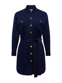 L'Agence - Velma Belted Shirt Mini Dress