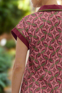 Entro - Abstract Cotton Mini Dress