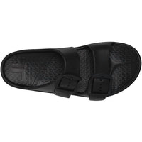 Telic Women's Boise Bliss Sandal in midnight black black buckle - women's sandal - detail view