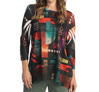 Jess & Jane - Lyon Chiffon Hem Top