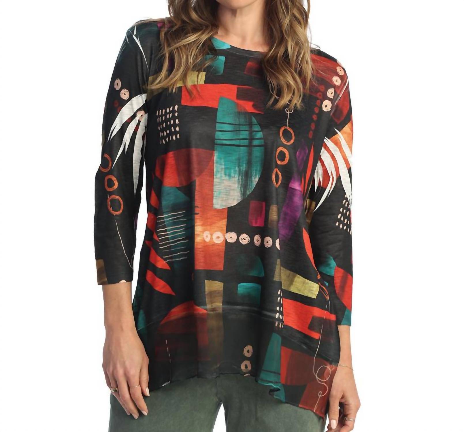 Jess & Jane - Lyon Chiffon Hem Top