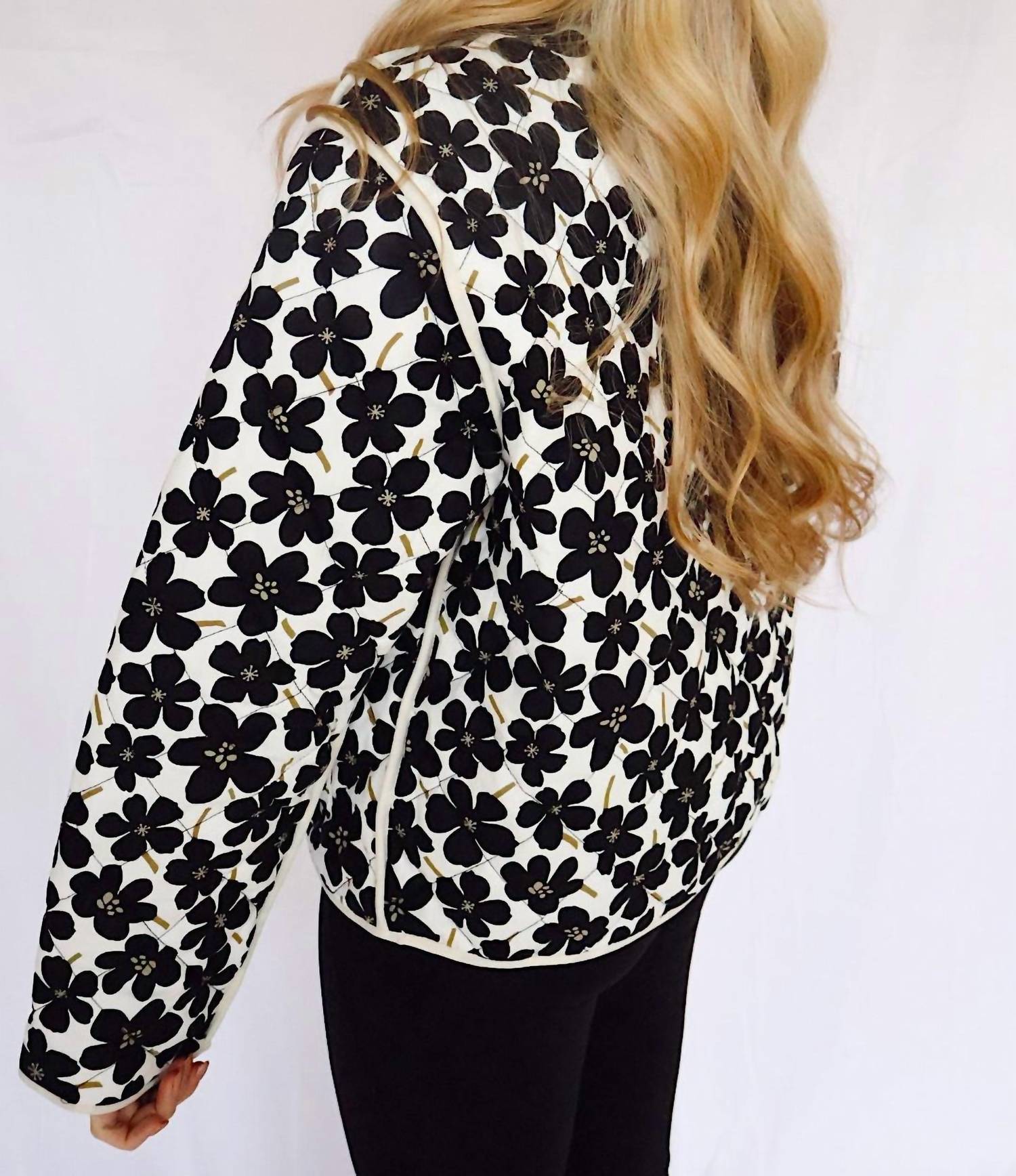 Bibi - Daisy Flower Quilted Jacket