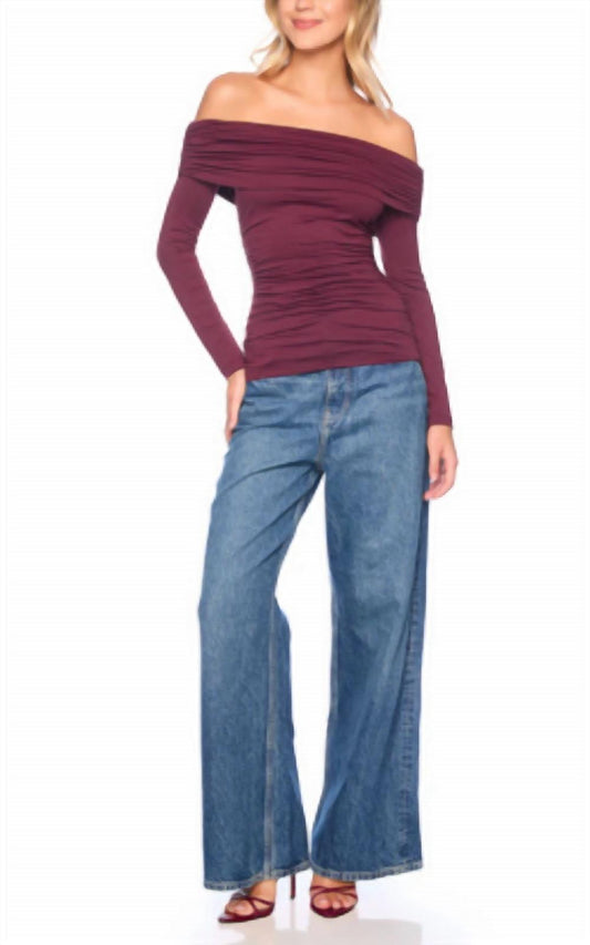 Susana Monaco - Off The Shoulder Gathered Top