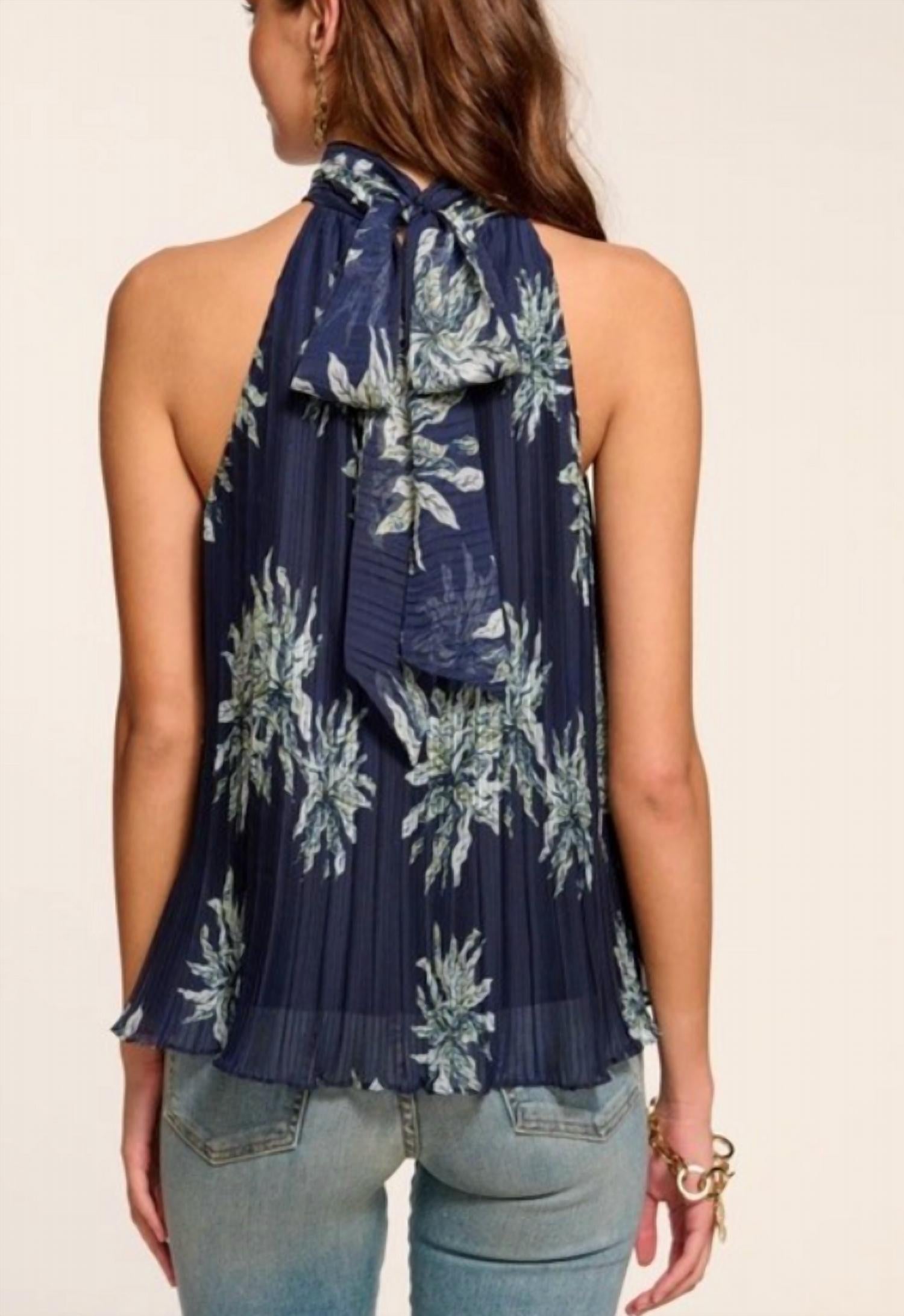 Ramy Brook - Racquel Pleated Floral Top