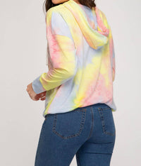 She + Sky - Tie Dyed French Terry Hoodie