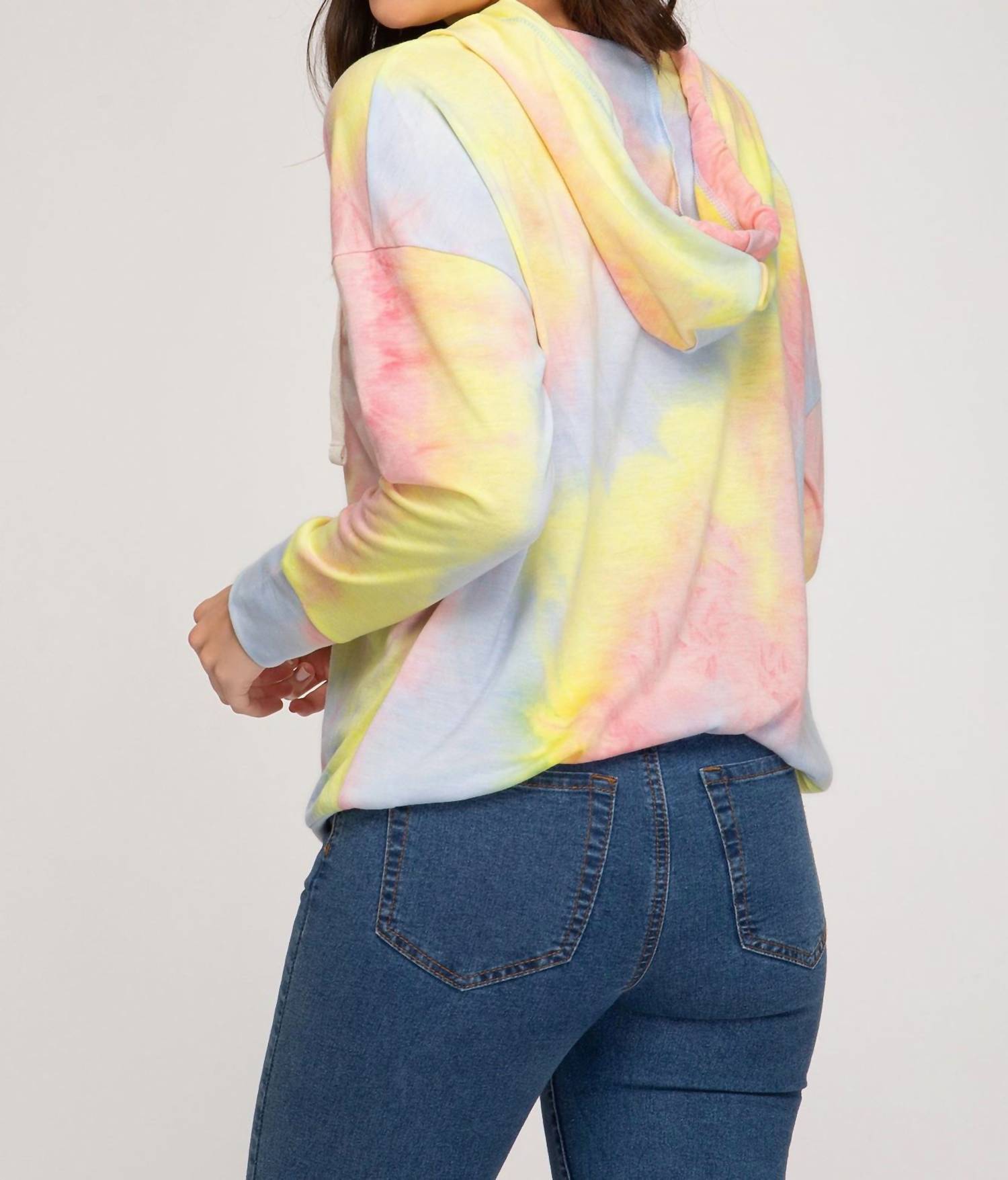 She + Sky - Tie Dyed French Terry Hoodie