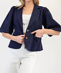Ee:Some - Bubble Sleeve Blazer