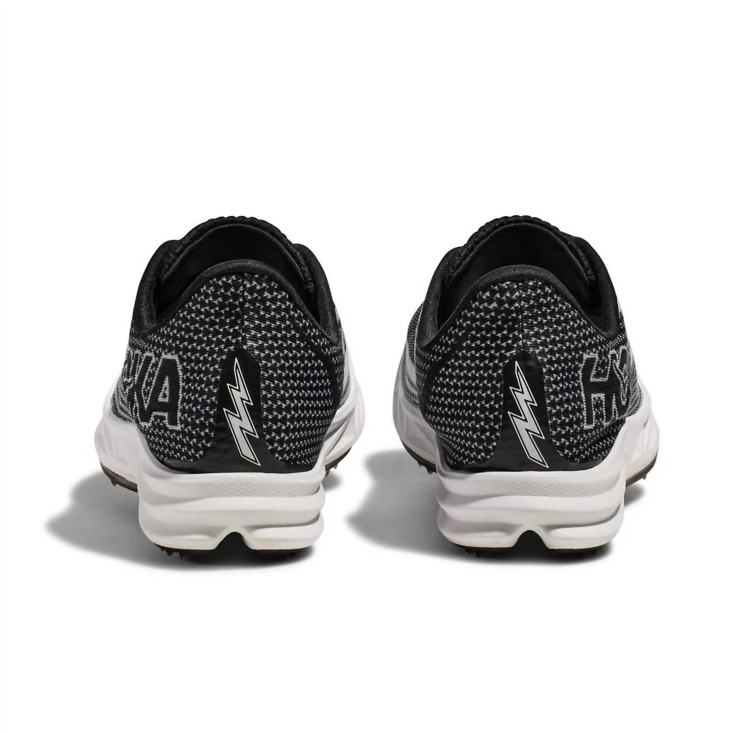 Hoka Men's U Crescendo Md Shoes in black white - men's shoe - detail view
