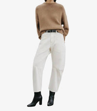 NILI LOTAN Donnika Crewneck Sweater in barley - women's sweater - view 4