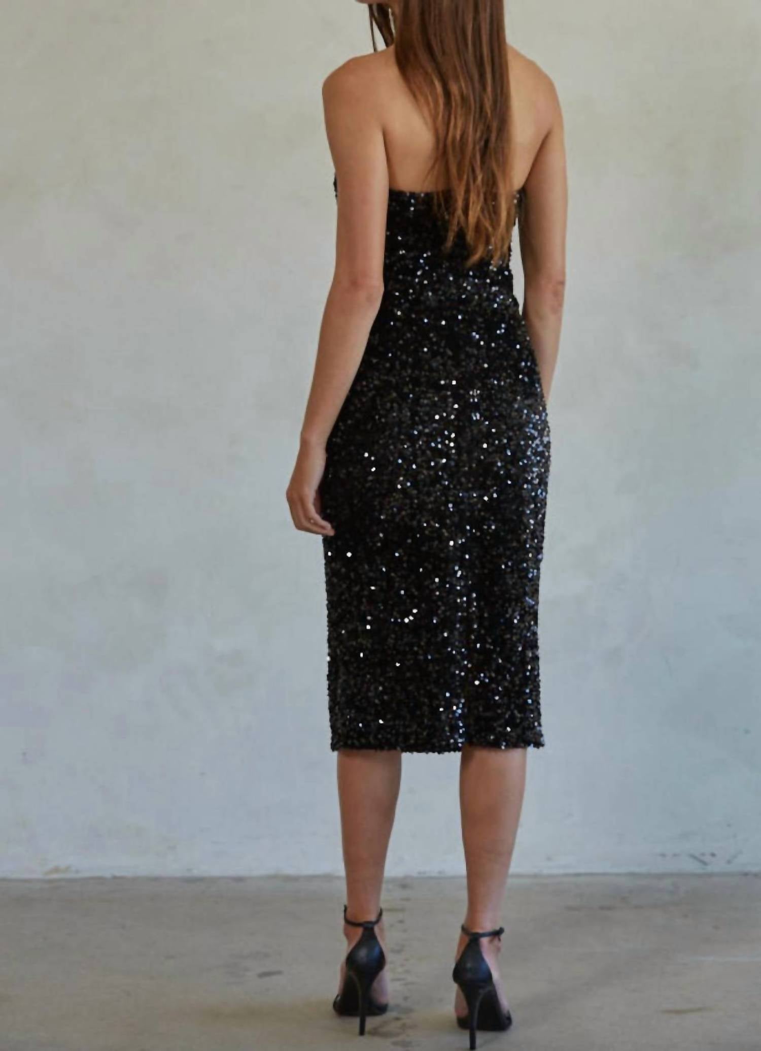 By Together - Like Lovers Sequin Strapless Dress