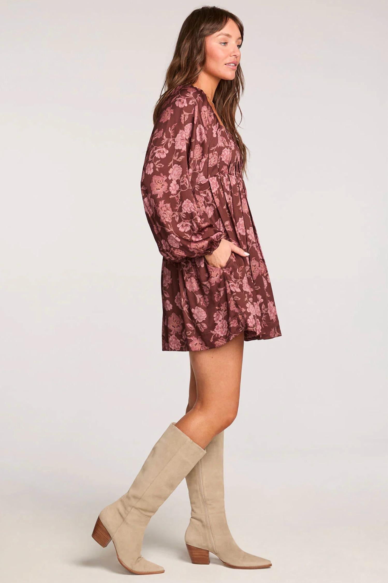saltwater LUXE Althea Mini Dress in pink - women's dress - alternate view