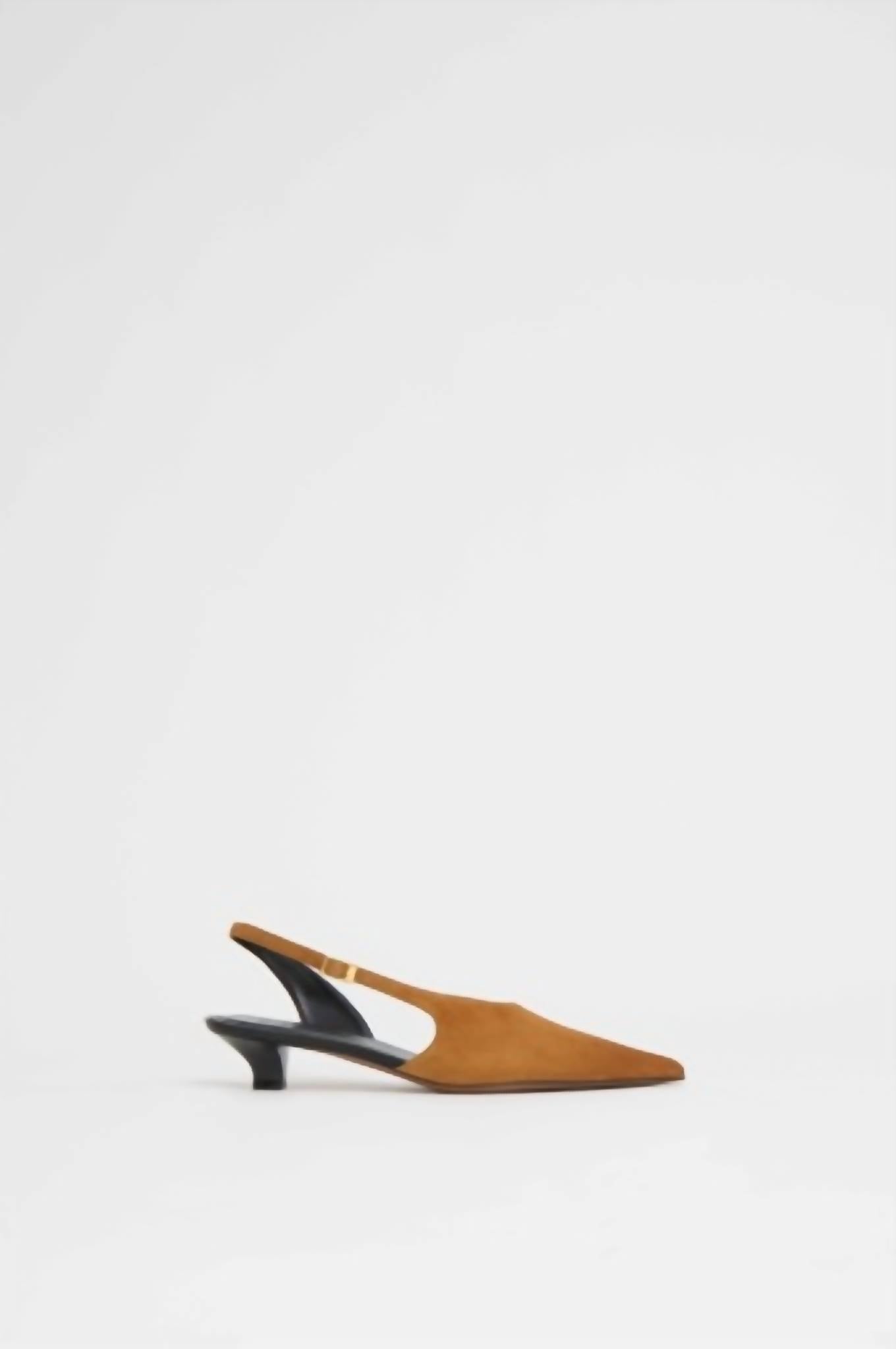 Mansur Gavriel Women's Anna Slingback Heel in saddle - women's heels