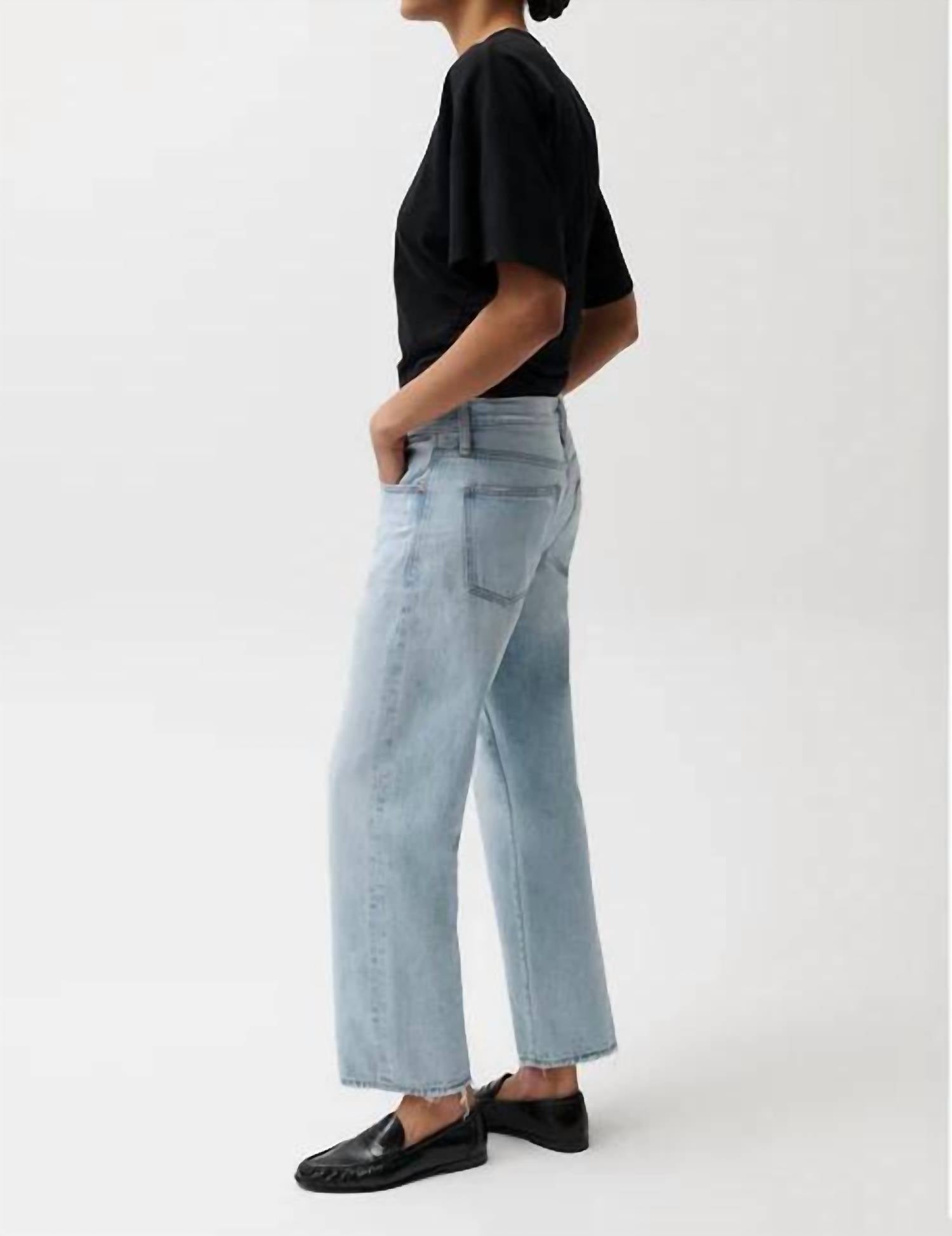 Pistola - Lexi Mid Rise Bowed Straight Jeans
