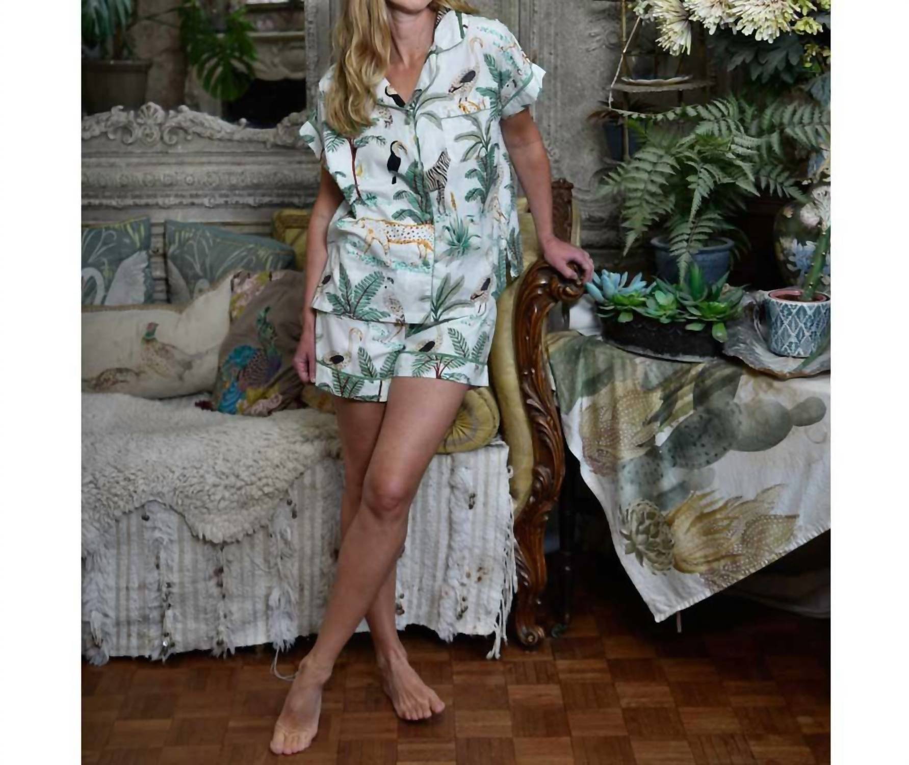 Powell Craft - Safari Print Pajamas Set