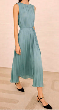 Ulla Johnson - Fianna Pleated Sleeveless Midi Dress