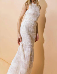 Flying Tomato - Milos Textured Midi Dress