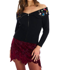 ALLISON NEW YORK Avanlee Sweater in black - women's sweater