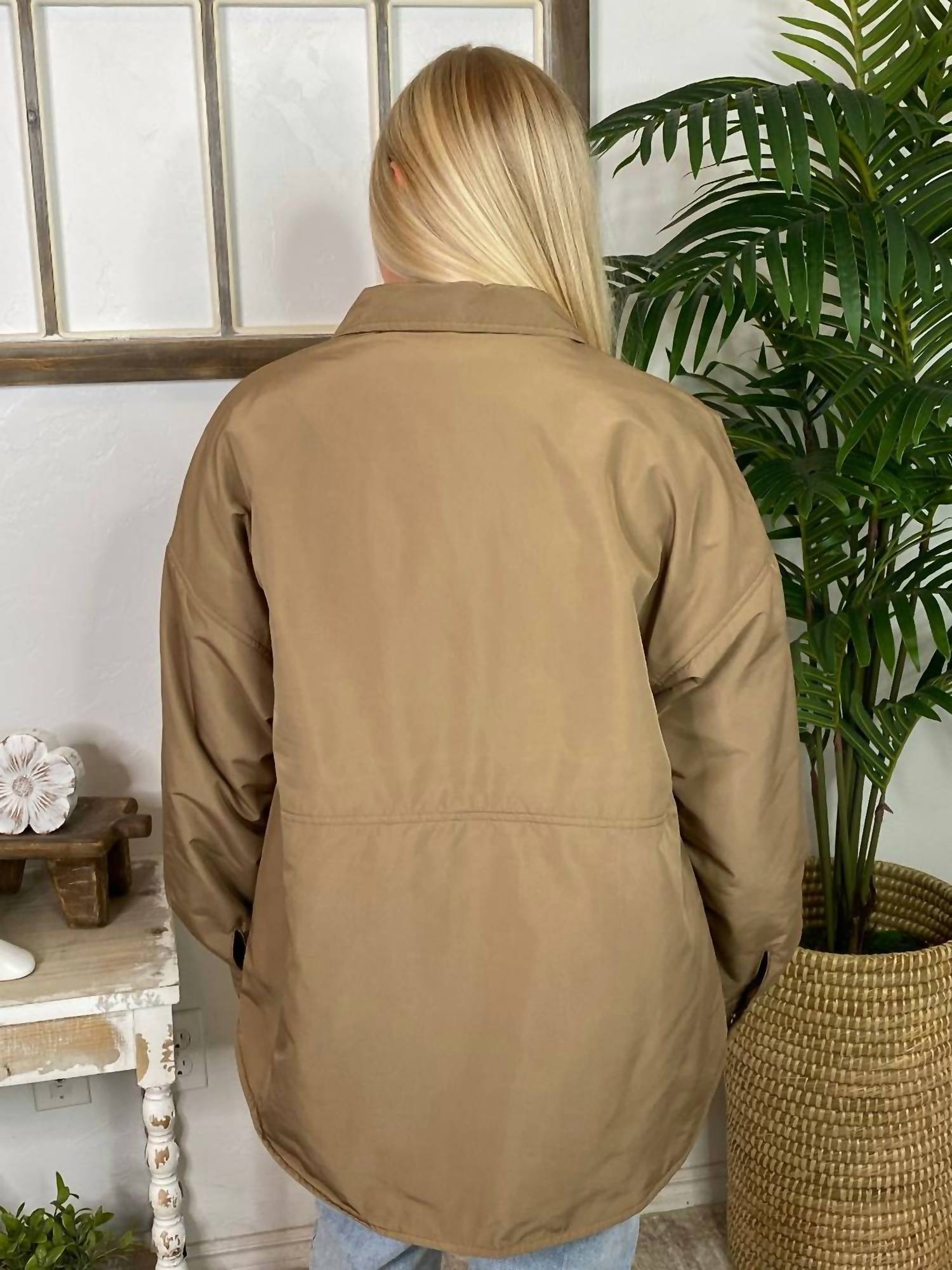 Very J - Collar Button Up Jacket