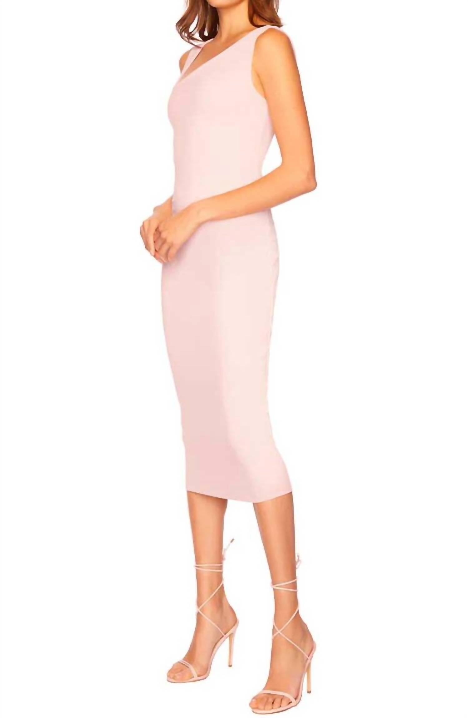 Susana Monaco - Angled Strap Top Midi Dress