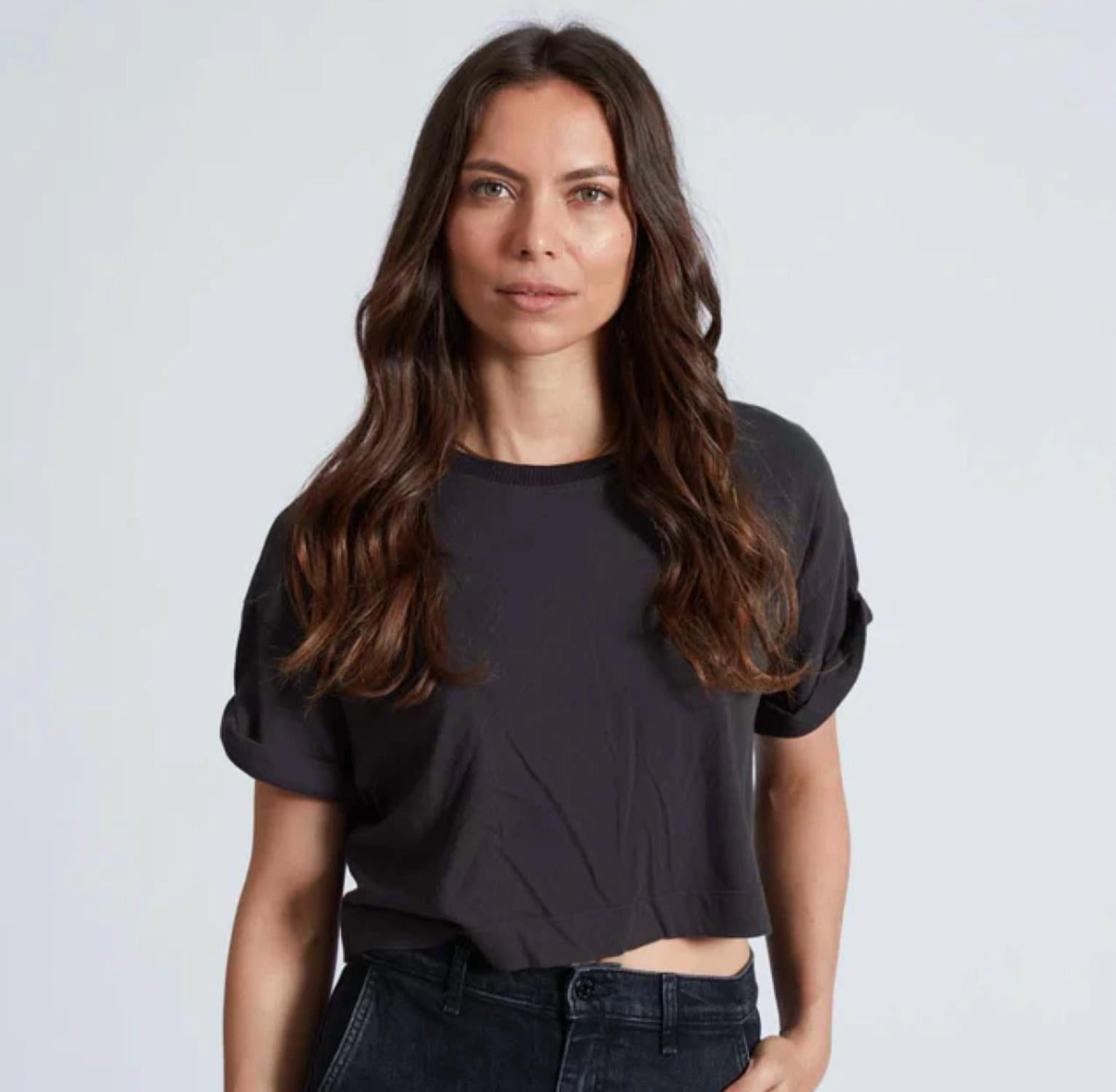 Askk Ny - Cuff Easy Cropped Tee