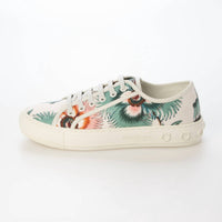 Salvatore Ferragamo - Women's Papavero-print Low-top Sneakers