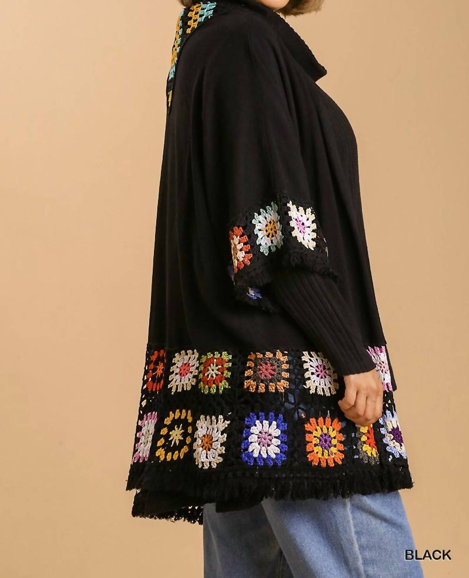 Umgee - Crochet Patchwork Squares Kimono